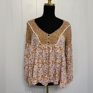 #8)  Umgee Multicolor Floral Blouse